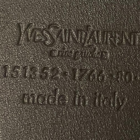 Luxury Designer Yves Saint Laurent Italy - Leopard Style Fur /Leather 39" long - Picture 5 of 6